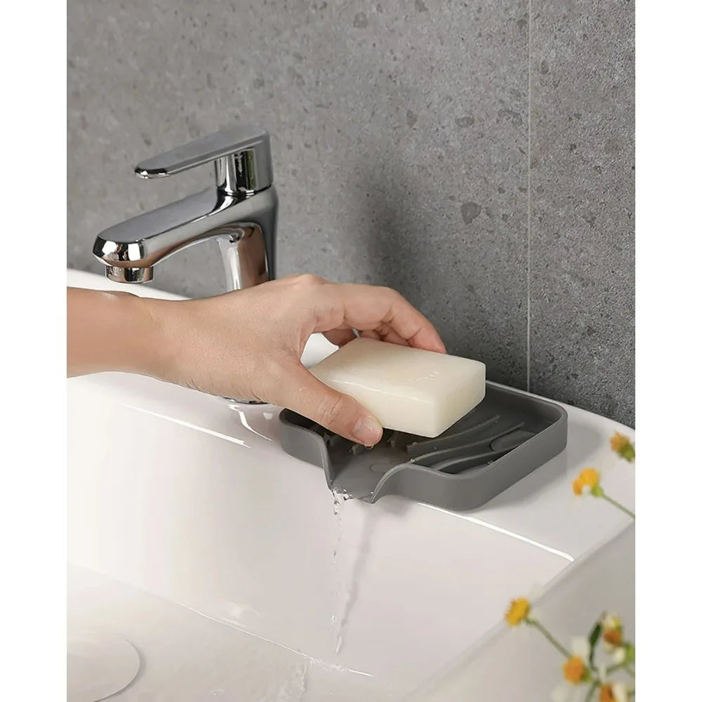 Silicone Countertop Splash Guard & Sponge Tray